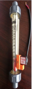 LZSK2塑料管浮子流量计 带感应器塑管转子流量计 带1点报警流量计