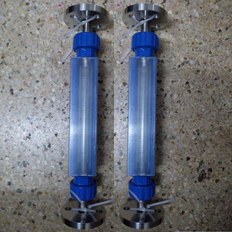 F20-15F玻璃转子流量计气体液体,铸铝外壳,不锈钢法兰流量计