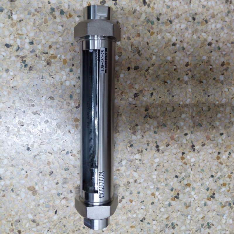 VA10F-15全不锈钢玻璃转子流量计,G1/2内螺纹,长度408mm流量计