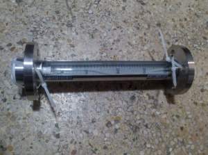 FA30F-15全不锈钢衬四氟玻璃转子流量计,DN15活动法兰,总长310mm