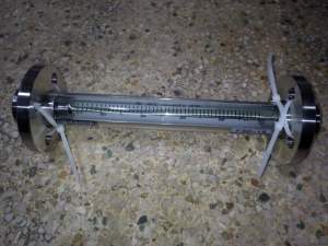 FA30F-15全不锈钢衬四氟玻璃转子流量计,DN15活动法兰,总长310mm