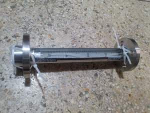 FA30F-15全不锈钢衬四氟玻璃转子流量计,DN15活动法兰,总长310mm
