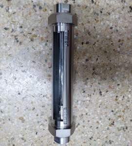 VA10F-40全不锈钢玻璃转子流量计,G11/2内螺纹,总长度428mm流量计