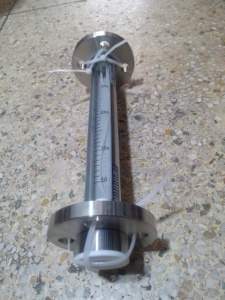FA30F-15全不锈钢衬四氟玻璃转子流量计,DN15活动法兰,总长310mm