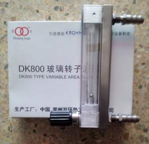 DK800-6F玻璃管浮子流量计,不带调节阀型,不锈钢玻璃转子流量计