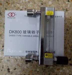 螺纹连接DK800-6F玻璃管浮子流量计,不锈钢螺纹,带调节阀流量计