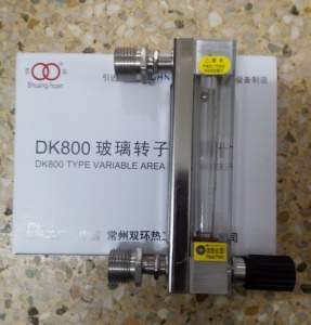 螺纹连接DK800-6F玻璃管浮子流量计,不锈钢螺纹,带调节阀流量计