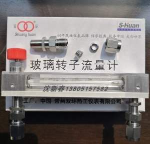 常州双环热工LZB-3WB/4WB/6WB/10WB 不锈钢卡套型 玻璃转子流量计