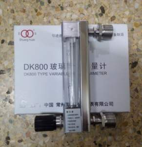 螺纹连接DK800-6F玻璃管浮子流量计,不锈钢螺纹,带调节阀流量计