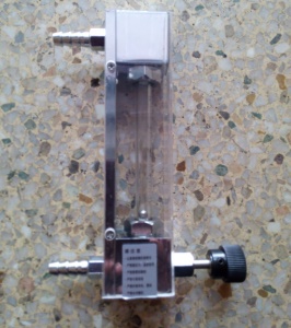 老款LZJ-6玻璃管浮子流量计,不锈钢调节阀,总长171mm,中心距145mm