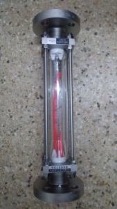 全不锈钢拉杆式玻璃管流量计,法兰连接,不锈钢DN15-DN100流量计