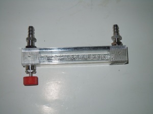 微小型玻璃管浮子流量计,带调节阀,面板式安装,高度136mm流量计