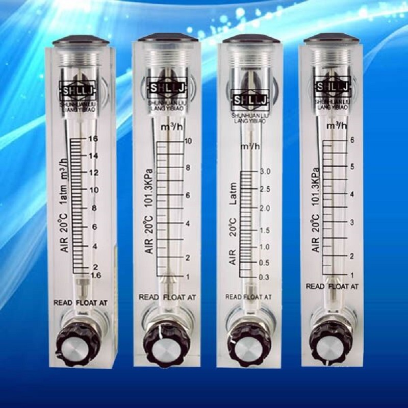 LZM-15ZT透明有机玻璃管流量计,带调节阀,PVC接口ZG1/2螺纹流量计