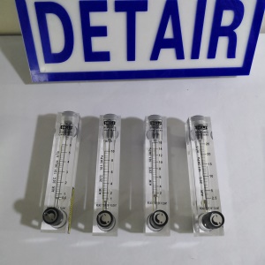 LZM-25ZT/JT透明有机玻璃管流量计,DN25带调节阀,方型面板式安装