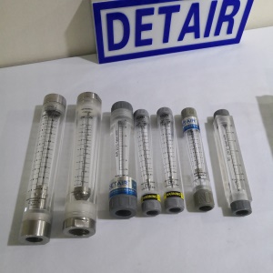 LZM-25ZT/JT透明有机玻璃管流量计,DN25带调节阀,方型面板式安装