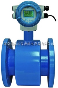 电磁流量计PFA衬里,耐温260℃,不锈钢电极,一体型高温电磁流量计