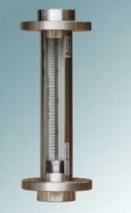 FA10F-15全不锈钢玻璃转子流量计,总长310mm,DN15活动法兰流量计