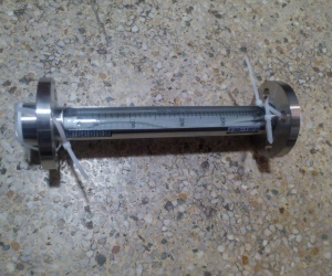 FA30F-15全不锈钢衬四氟玻璃转子流量计,DN15活动法兰,总长310mm