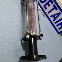 玻璃转子流量计LZB-40,法兰DN40, 过渡型玻璃管浮子流量计 总长570mm