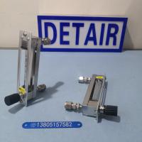 DK800-6F面板式玻璃管浮子流量计,卡套连接型引进不锈钢玻璃转子流量计