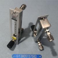 DK800-6F面板式玻璃管浮子流量计,卡套连接型引进不锈钢玻璃转子流量计