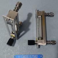DK800-6F面板式玻璃管浮子流量计,卡套连接型引进不锈钢玻璃转子流量计