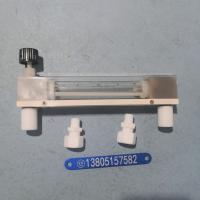 LZB-10F4全四氟玻璃转子流量计 四氟卡套式防腐PVDF玻璃管流量计