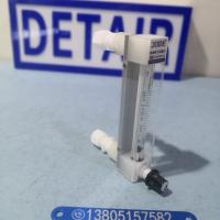 卡套型PVDF防腐流量计,内螺纹四氟玻璃管流量计,卡套四氟防腐玻璃转子流量计