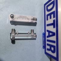 LZM-15ZT有机玻璃管流量计,带调节阀,不锈钢接口ZG1/2螺纹流量计