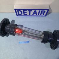 LZB-100S/LZS-100塑料管浮子流量计,DN100PVC法兰 总长555mm转子流量计