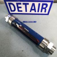 海绵厂刻度加密防腐流量计VA10-40F,不锈钢内螺纹玻璃管浮子流量计