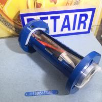常州双环FA10-50玻璃转子流量计,DN50活动法兰连接,铝合金接头玻璃管浮子流量计