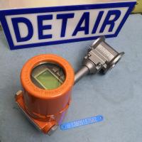 对夹式安装气体热式质量流量计,一体型现场显示信号输出智能热式质量流量计