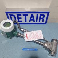 LUGB-21-DN25PTW卫生卡盘型温度压力补偿涡街流量计,DN25现场显示一体化补偿型蒸汽流量计