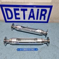 不锈钢卡盘式玻璃转子流量计WA30-15S 总长250mm卫生型玻璃转子流量计