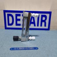 DK800-6FP卡套式四氟防腐玻璃转子流量计,带调节阀PVDF防腐玻璃管浮子流量计