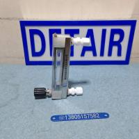 DK800-6FP卡套式四氟防腐玻璃转子流量计,带调节阀PVDF防腐玻璃管浮子流量计