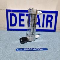 DK800-6FP卡套式四氟防腐玻璃转子流量计,带调节阀PVDF防腐玻璃管浮子流量计