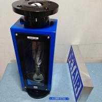 FA24-50玻璃转子流量计,500mm总长度 DN50法兰连接玻璃管浮子流量计