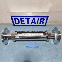 FA10F-40F316L全不锈钢玻璃转子流量计 DN40活动法兰不锈钢玻璃管浮子流量计