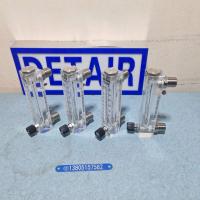 LZM-15ZT不锈钢接口有机玻璃流量计,带不锈钢调节阀有机面板式流量计