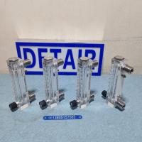 LZM-15ZT不锈钢接口有机玻璃流量计,带不锈钢调节阀有机面板式流量计