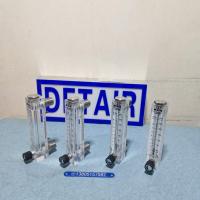 LZM-15ZT不锈钢接口有机玻璃流量计,带不锈钢调节阀有机面板式流量计