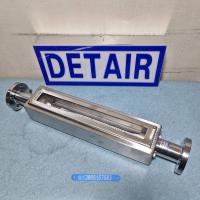 全不锈钢316L玻璃转子流量计FA24-15RF，总长500mm法兰式玻璃管浮子流量计